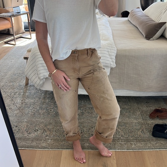 Carhartt Pants - Carhartt Tan Utility Crop Pants